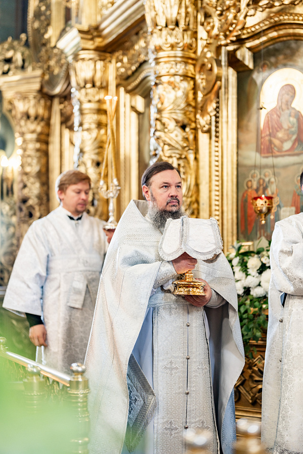 Божественная литургия в храме иконы Божией Матери «Утоли мои печали» деревни Одинцово г.о. Домодедово
